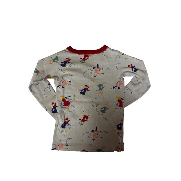 Hanna Andersson Kid's Ice Skating 2 Piece Pajama Set Organic Cotton Size 5 - Picture 3 of 10